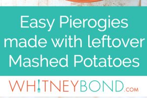 In this easy pierogies recipe, wonton wrappers are filled with leftover mashed potatoes, then pan seared with caramelized onions for a delicious meal!