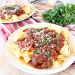 Create the delicious taste and texture of a slow cooked beef ragu sauce in under an hour with this Instant Pot Beef Ragu recipe!
