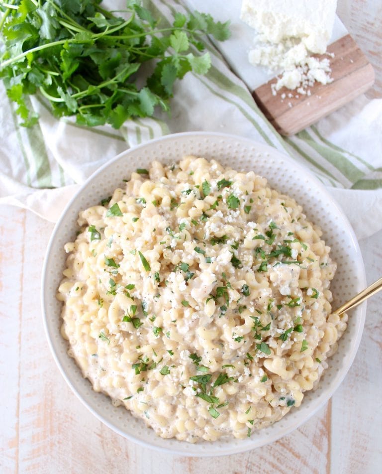 Mexican Street Corn Mac and Cheese Recipe - WhitneyBond.com