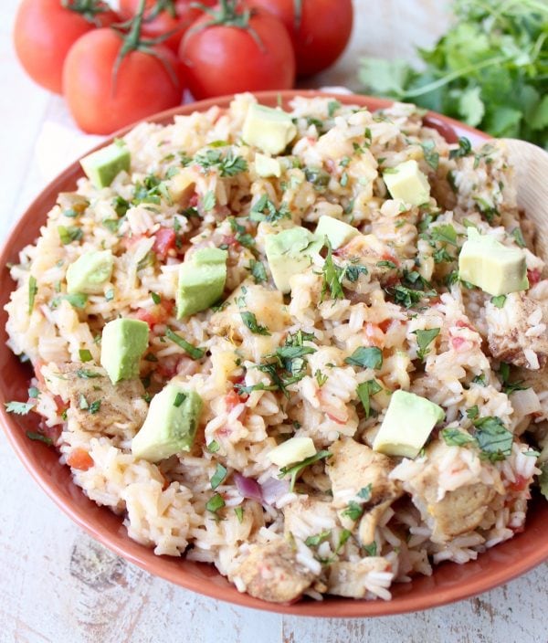 In one pot and under an hour, whip up this delicious Taco Chicken and Rice for dinner, it's flavorful, easy to make and gluten free!