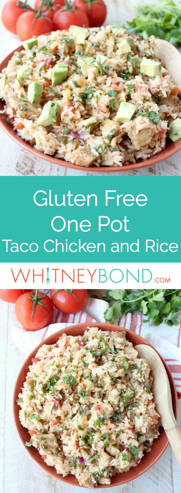 Taco Chicken and Rice: One Pot Recipe - WhitneyBond.com