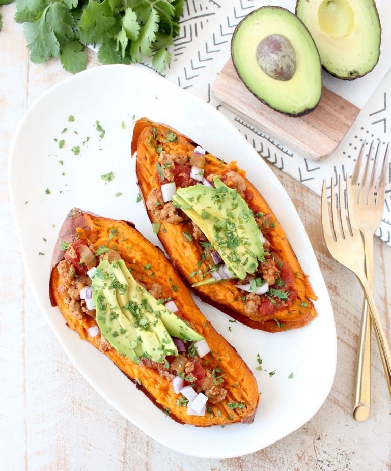 Stuffed Sweet Potatoes with Chipotle Chili (Whole30 Recipe)