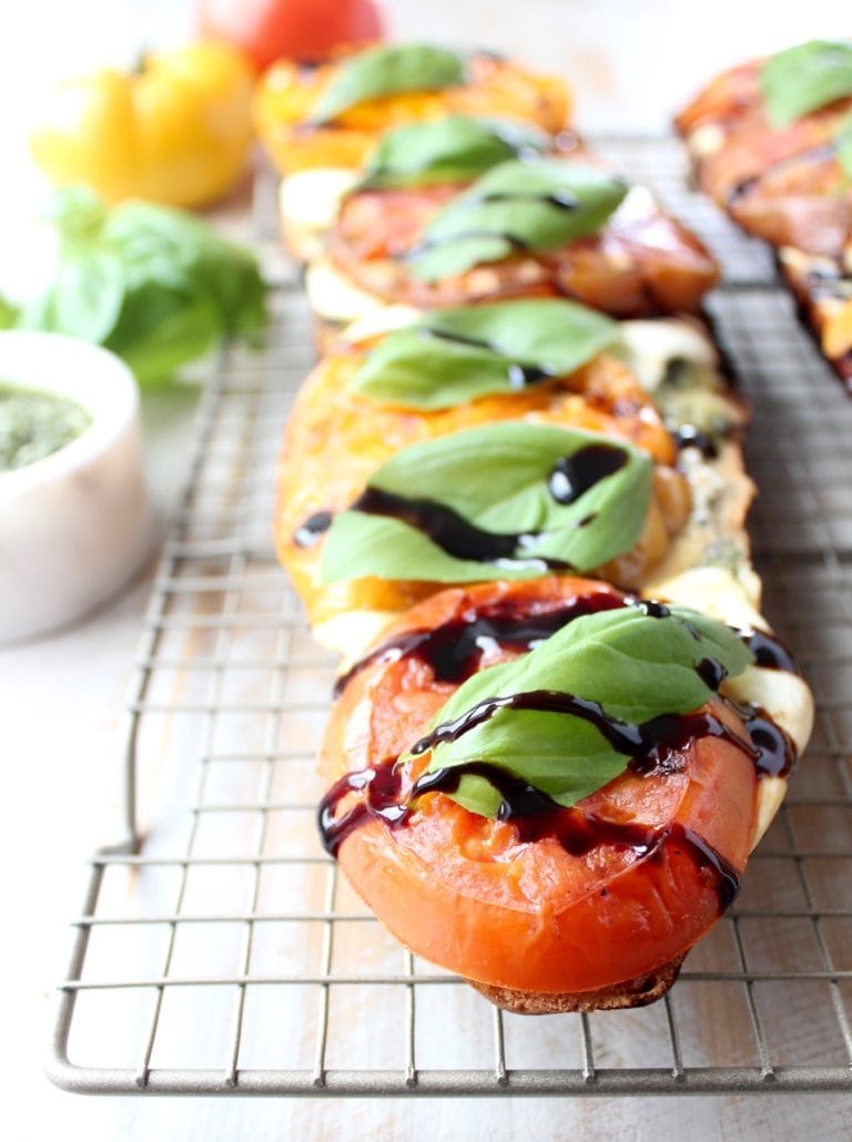 Grilled Caprese French Bread Pizza Recipe