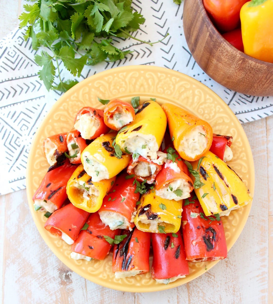 Grilled Stuffed Mini Peppers