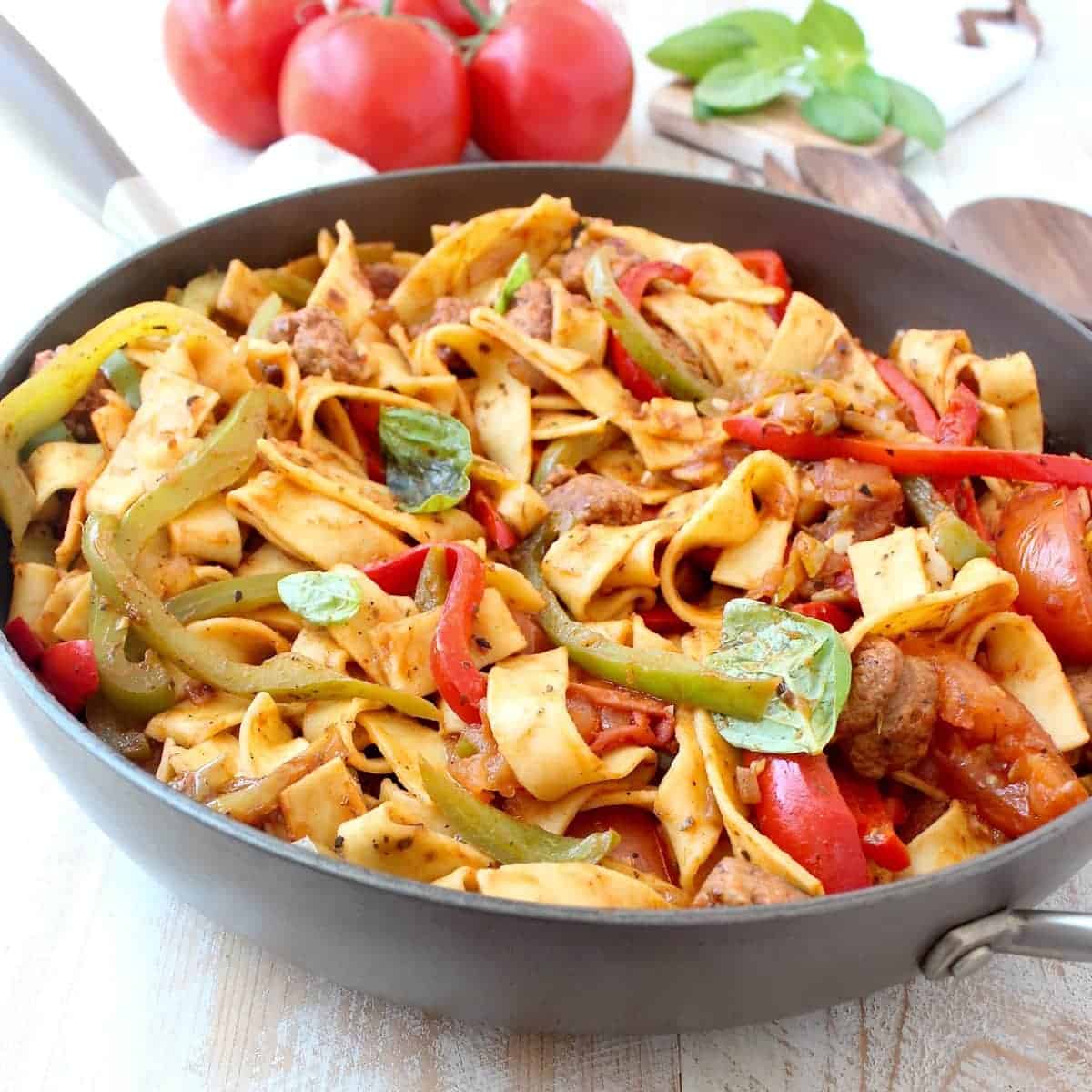 Italian Drunken Noodles Recipe WhitneyBond