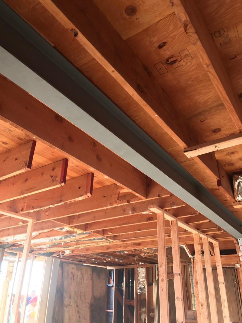 Steel beam in kitchen to replace load bearing wall