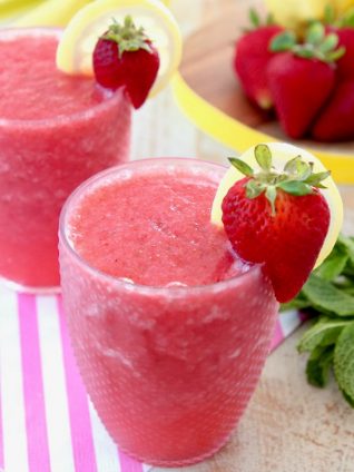 Lemon Berry White Wine Slushies