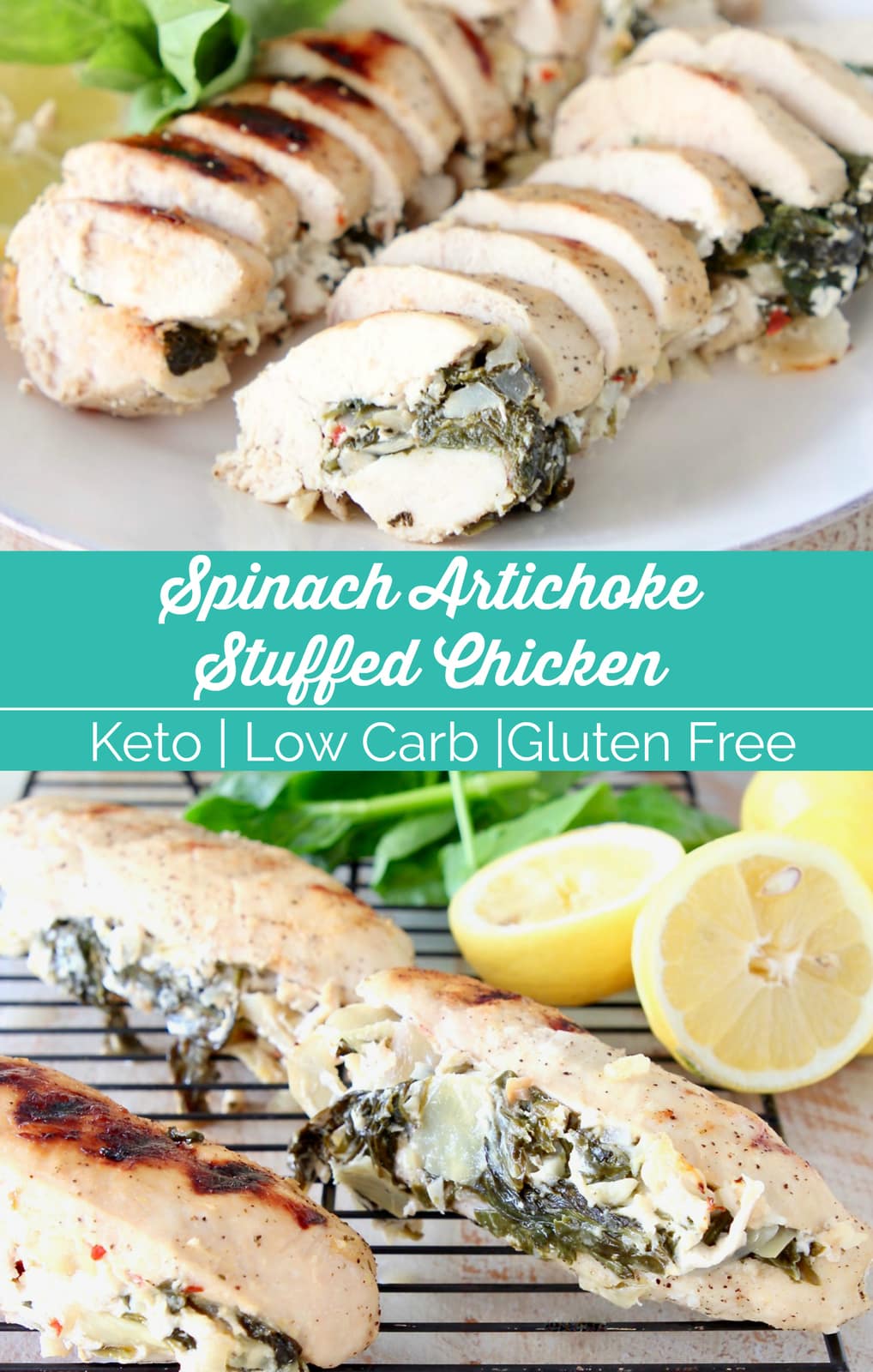Spinach Artichoke Chicken Recipe | Gluten Free & Keto - WhitneyBond.com