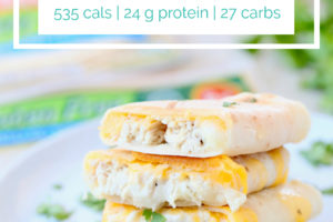 Gluten Free Chicken Ranch Wraps | 535 calories | 24 grams protein | 27 carbs