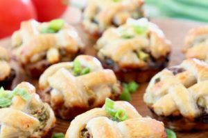 Vegetarian Spinach Feta Mini Pies - WhitneyBond.com