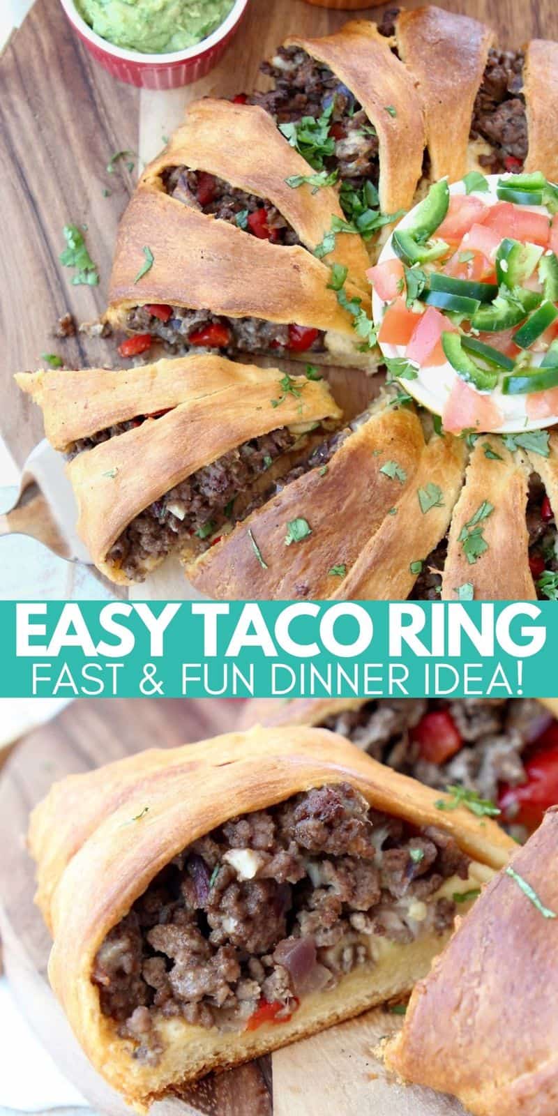Easy Taco Ring Recipe with Crescent Rolls