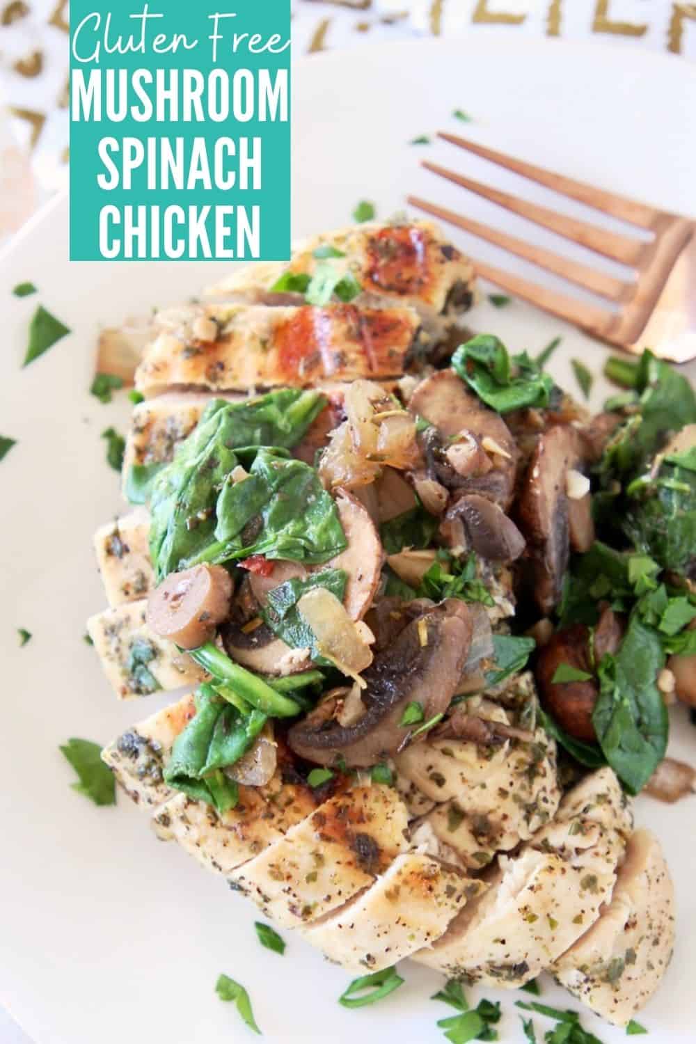 Mushroom Chicken with Spinach - Whole30 Recipe | WhitneyBond.com