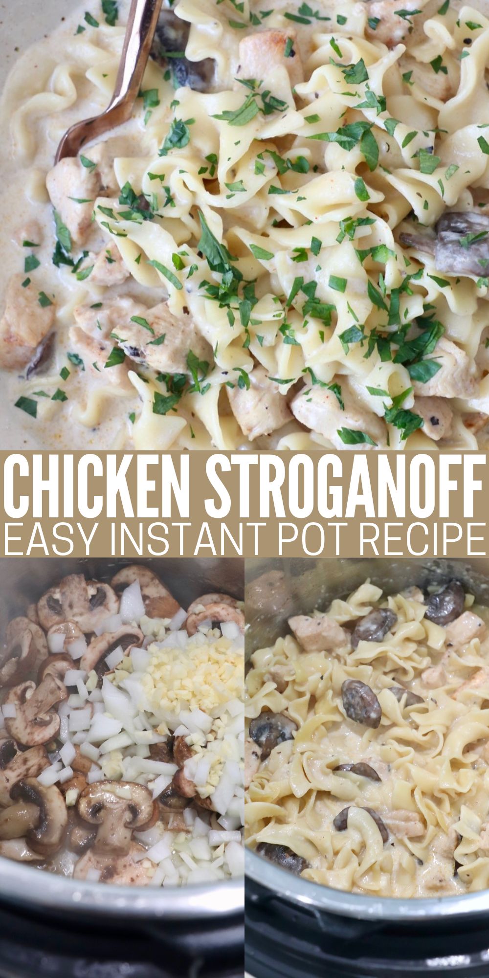 Instant Pot Chicken Stroganoff