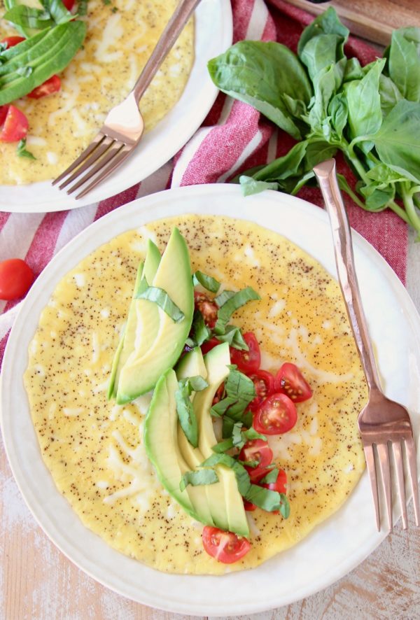 Caprese Avocado Omelette Recipe