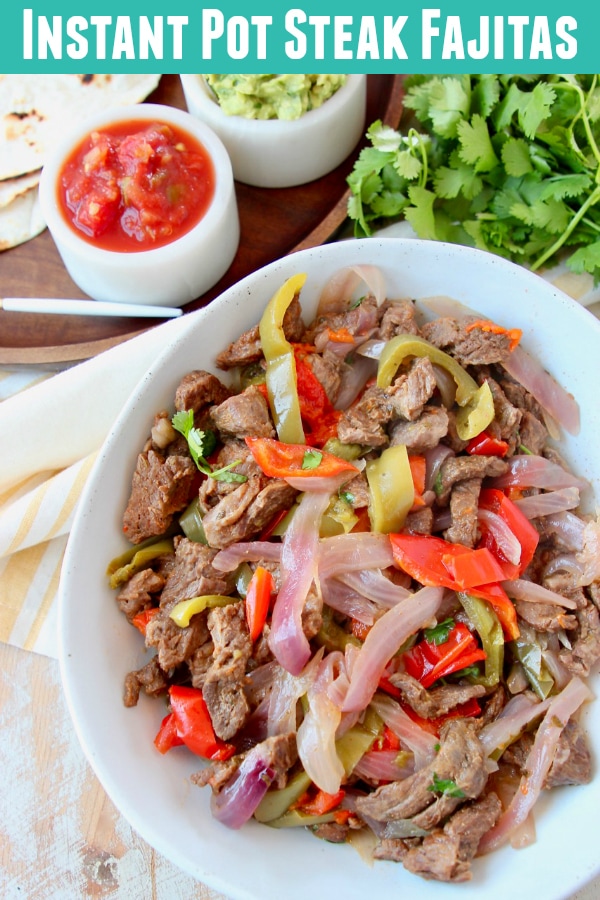 Instant Pot Fajitas with Steak & Veggies - WhitneyBond.com