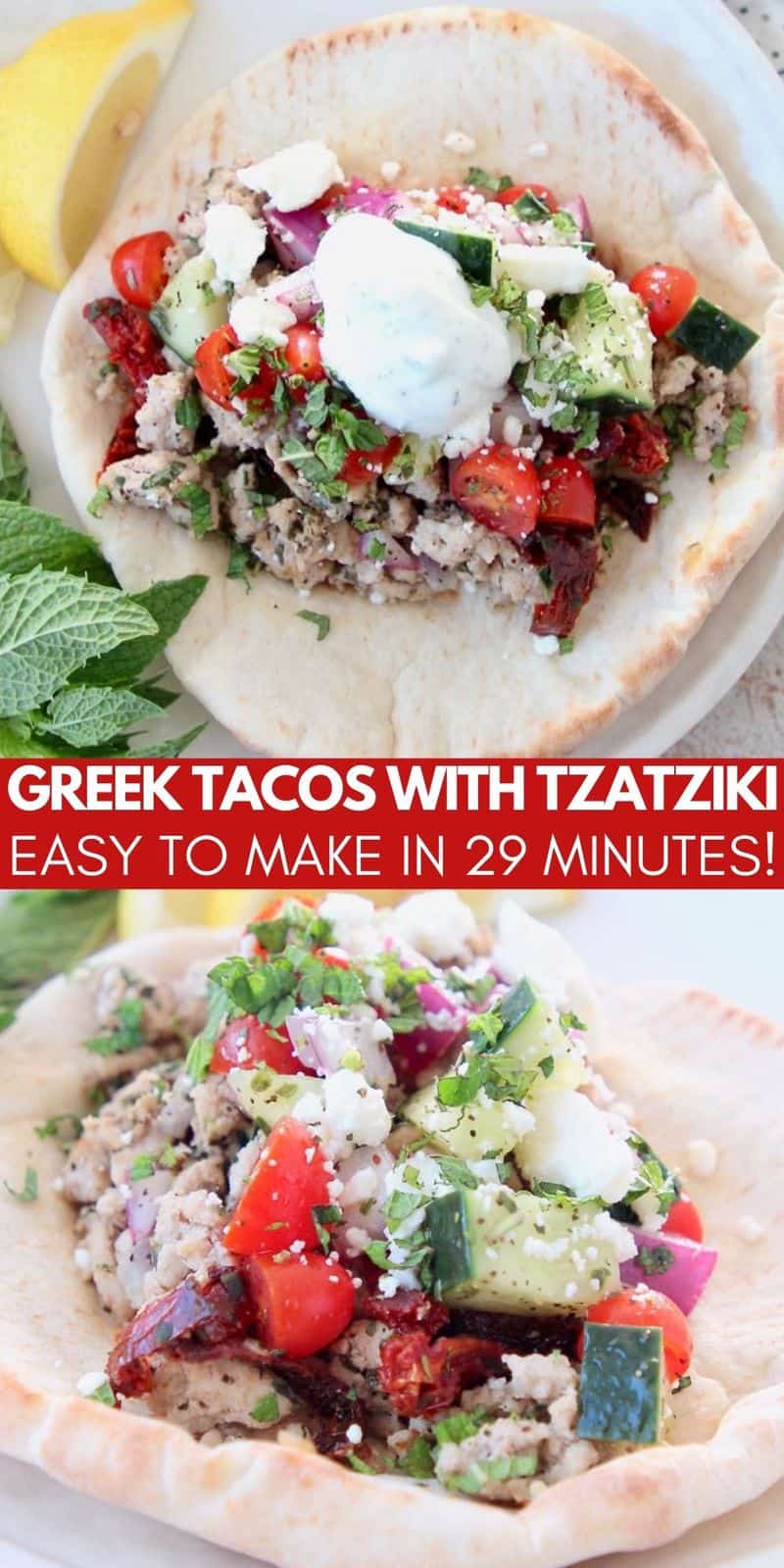 Greek Tacos - Easy Homemade Gyros | WhitneyBond.com