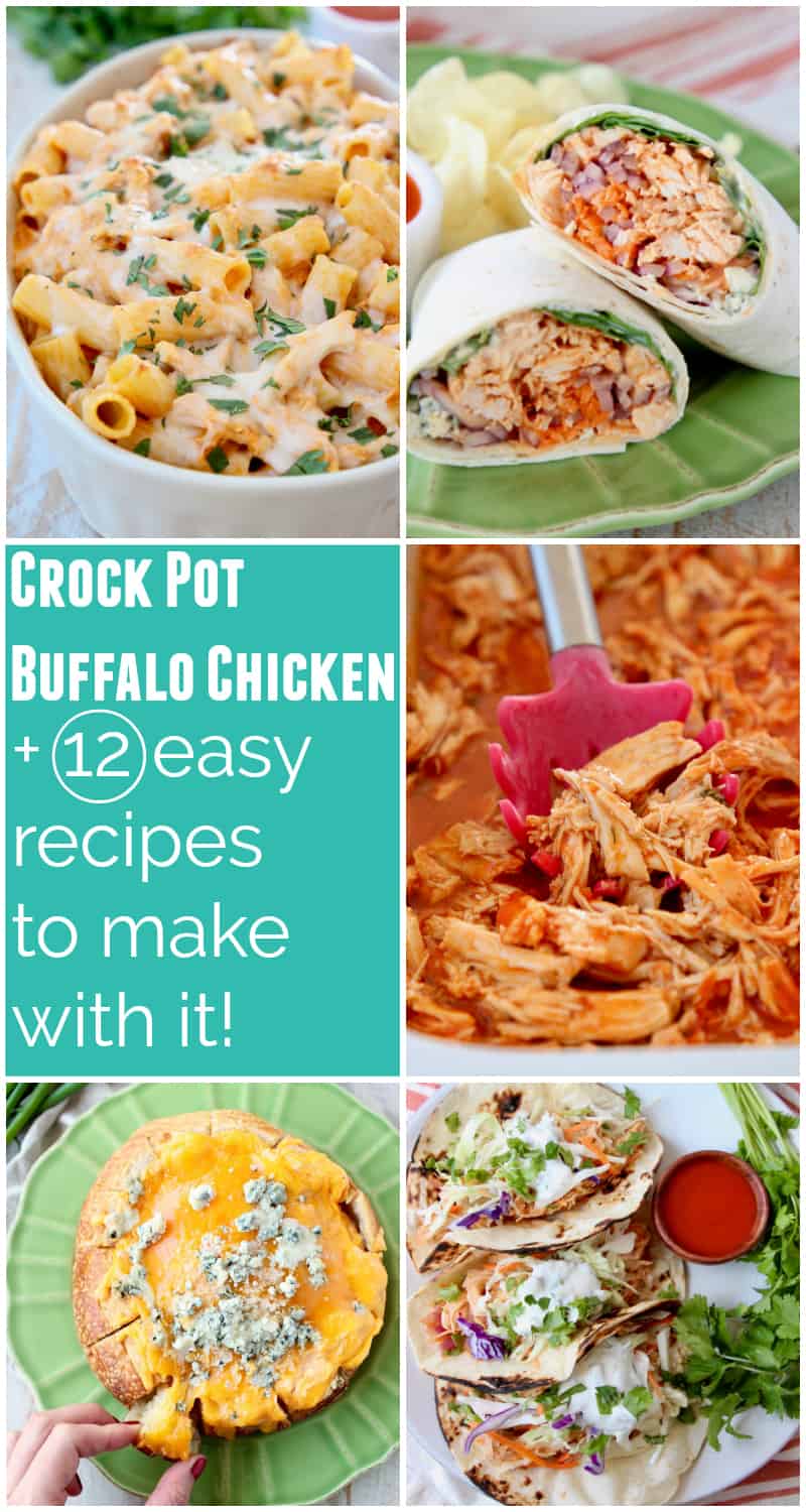 Crock Pot Buffalo Chicken (3 Ingredient Recipe)