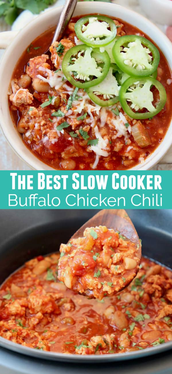 Buffalo Chicken Chili - Slow Cooker Recipe | WhitneyBond.com