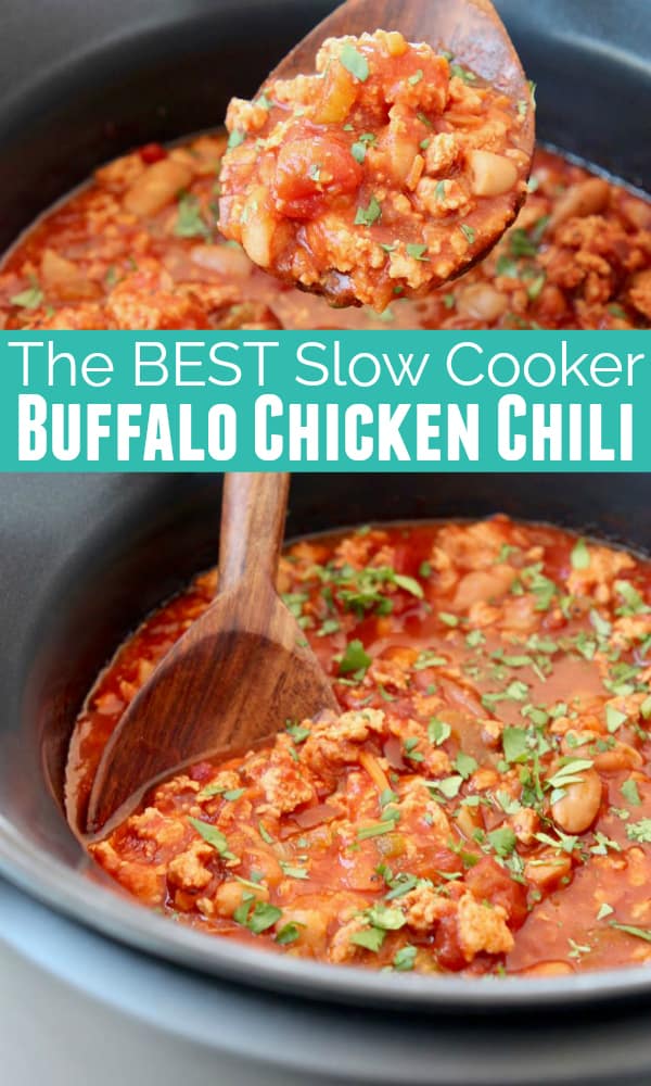 Buffalo Chicken Chili - Slow Cooker Recipe | WhitneyBond.com