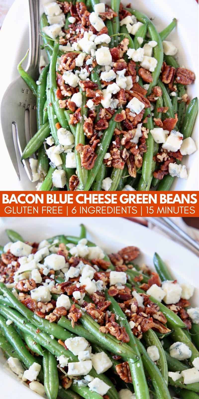 Green Beans with Bacon and Blue Cheese