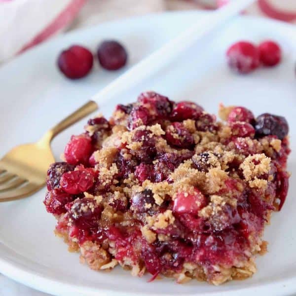 Oatmeal Cranberry Bars Recipe (with Video!)