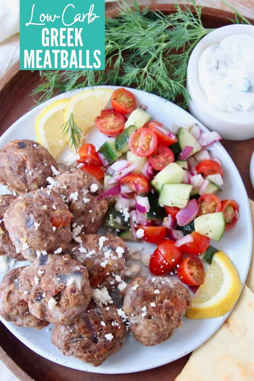 Greek Meatballs With Tzatziki Sauce