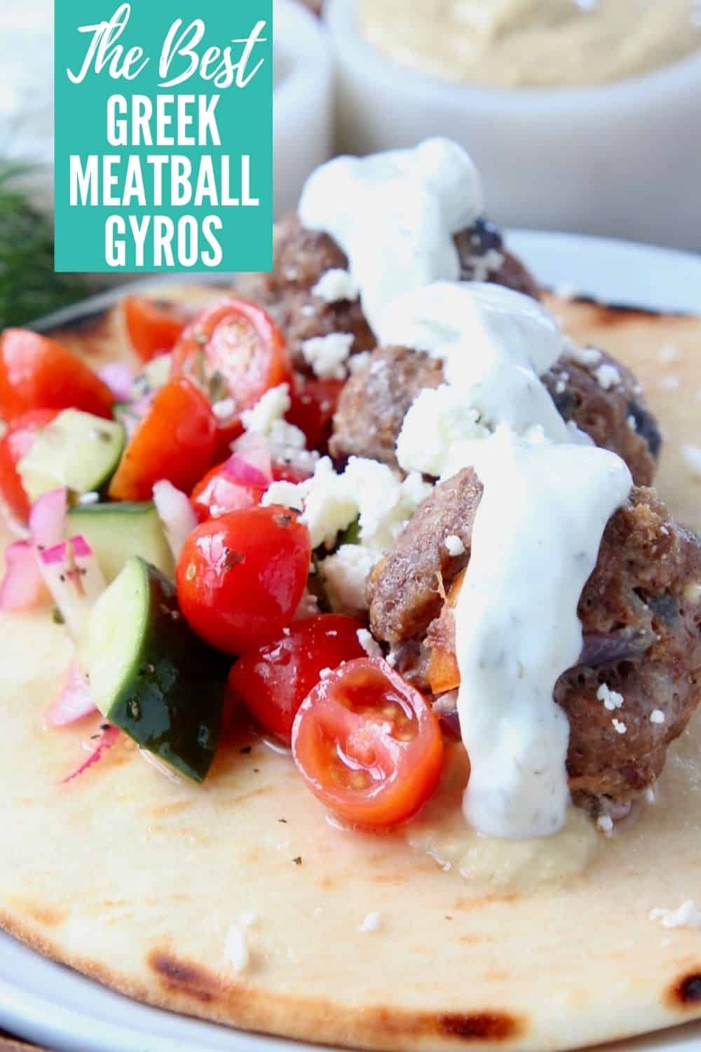 Greek Meatballs with Tzatziki Sauce - WhitneyBond.com