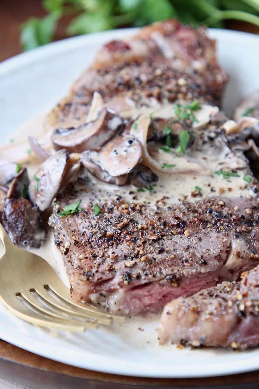 Sous Vide Flank Steak With Creamy Peppercorn Sauce - Went Here 8 This