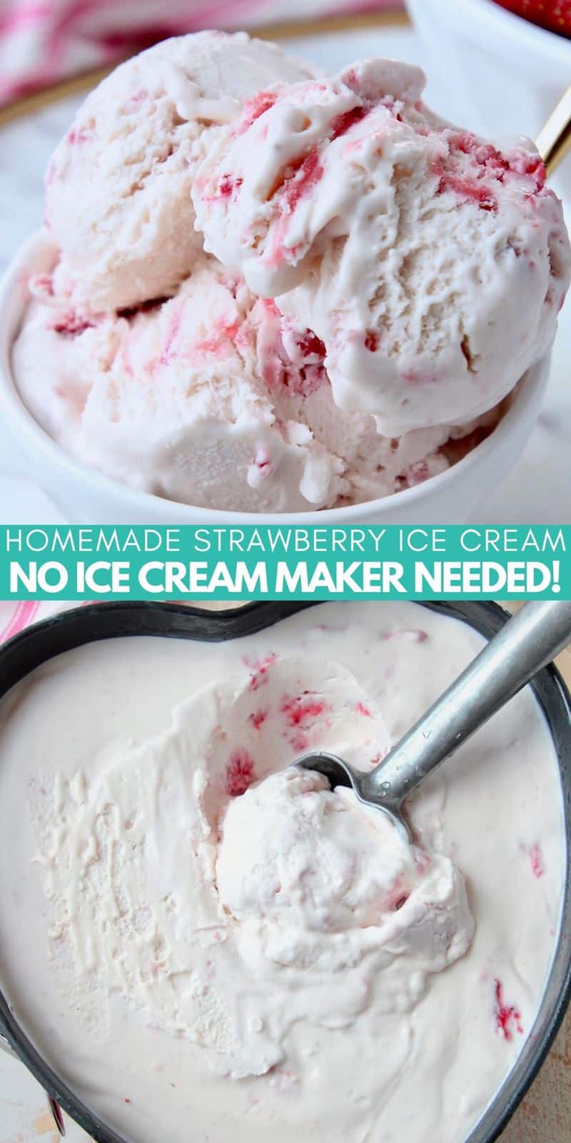 Homemade Strawberry Ice Cream Without An Ice Cream Maker