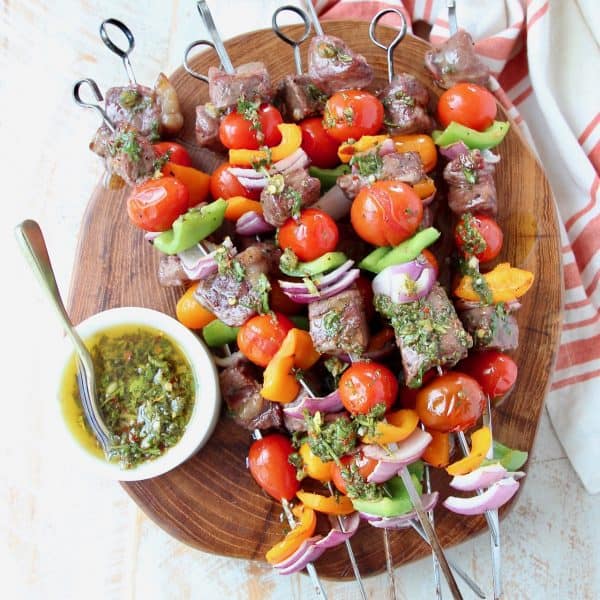 Grilled Ribeye Steak Kabobs Recipe (with Video!) - WhitneyBond.com