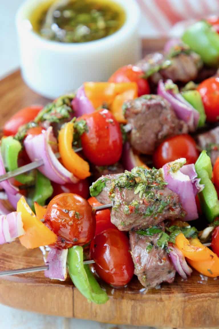 Grilled Ribeye Steak Kabobs Recipe (with Video!)