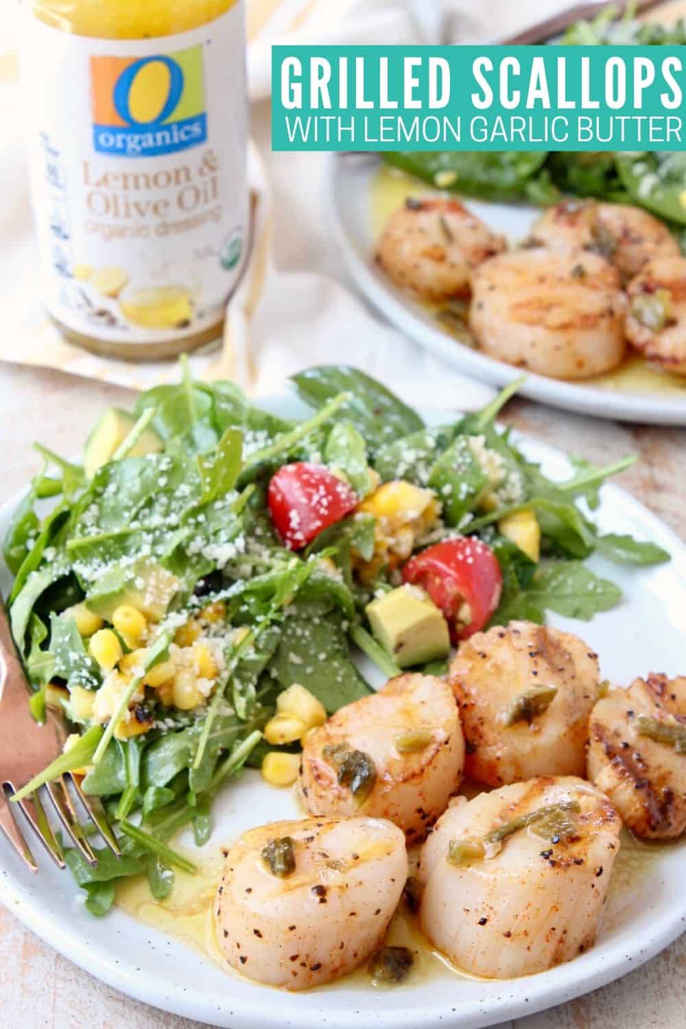 Perfect Grilled Scallops with Lemon Garlic Butter - WhitneyBond.com