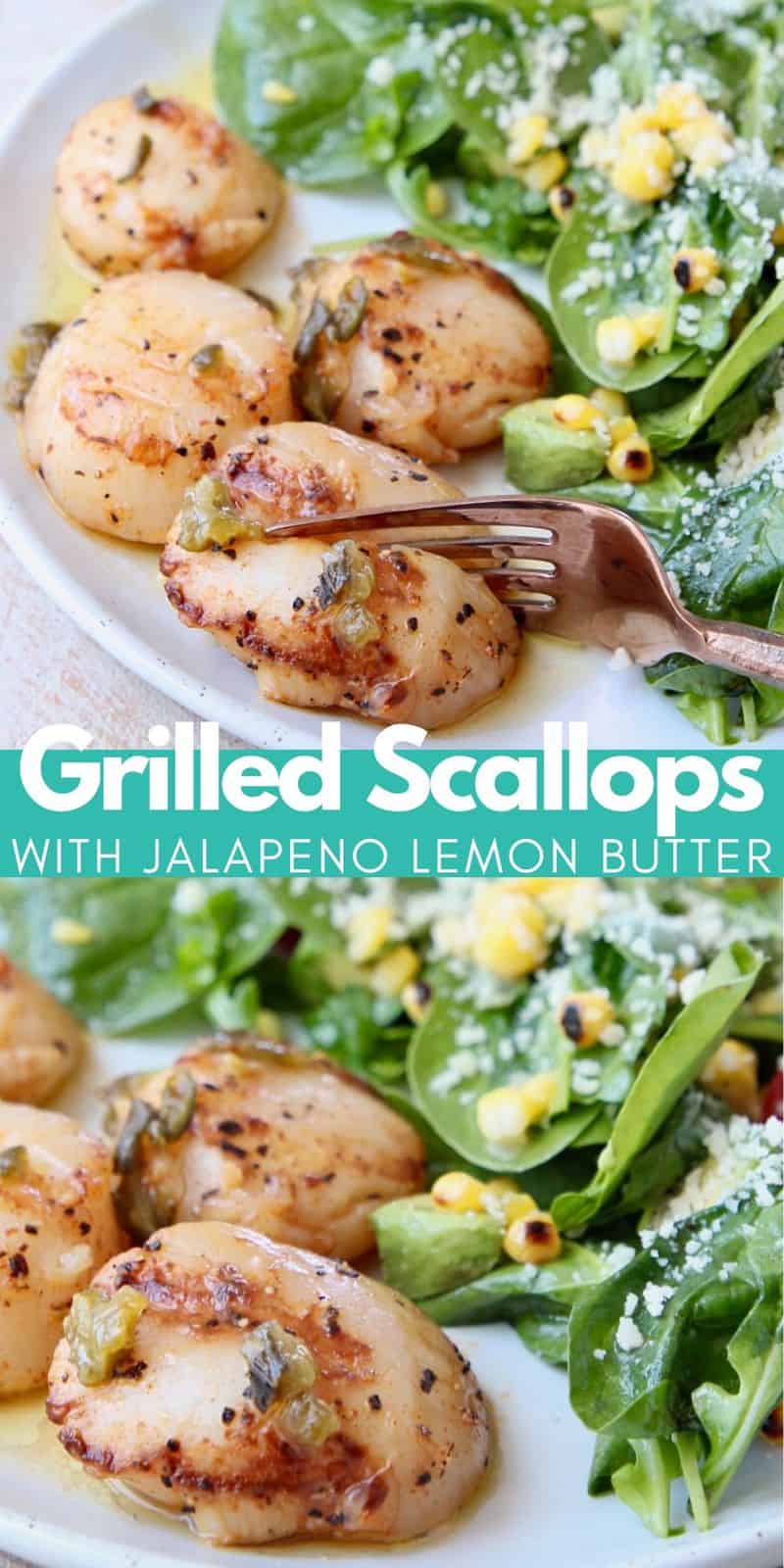Perfect Grilled Scallops with Lemon Garlic Butter
