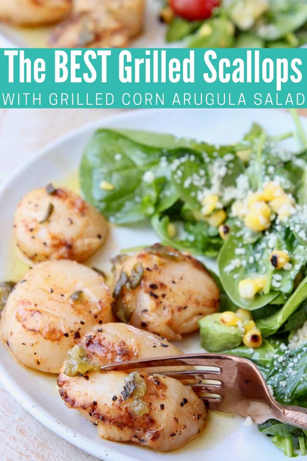 Perfect Grilled Scallops with Lemon Garlic Butter
