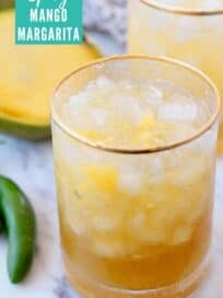 Mango margarita in glass