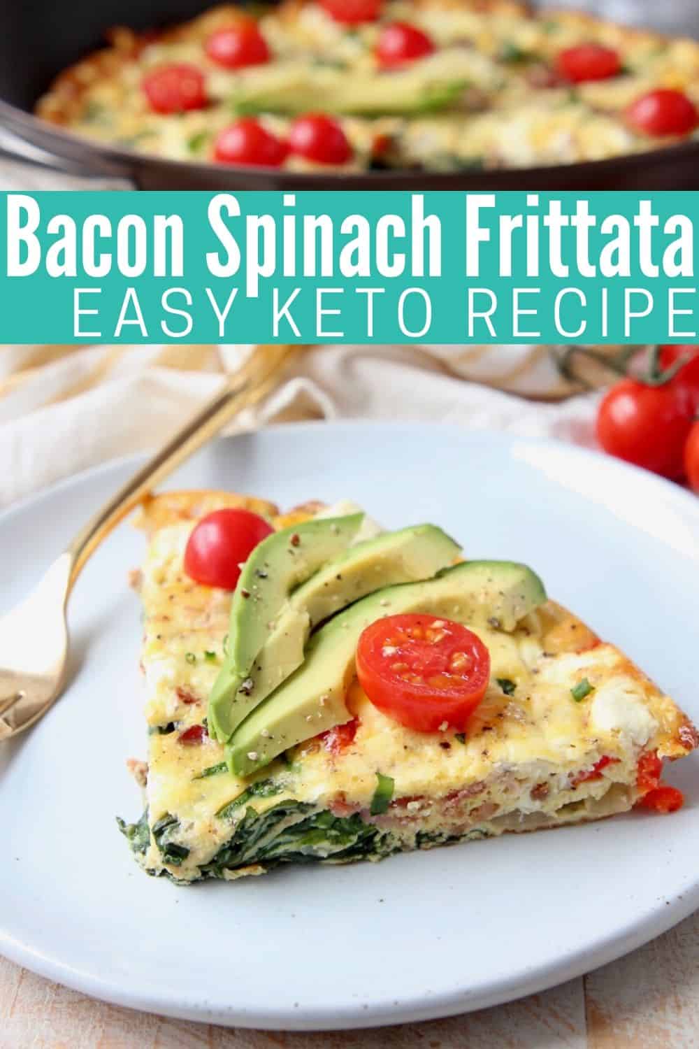 Easy Keto Spinach Frittata Recipe - WhitneyBond.com