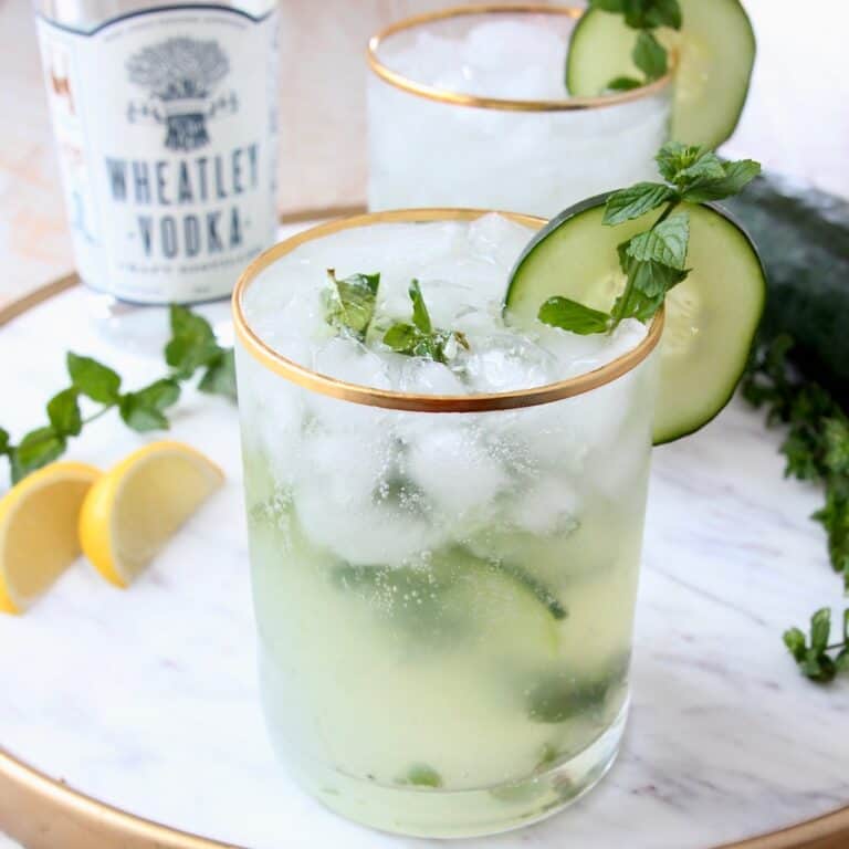 Cucumber Mint Vodka Cocktail Recipe - WhitneyBond.com