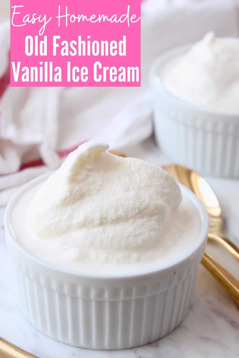Homemade Vanilla Old Fashioned Ice Cream Recipe - WhitneyBond.com