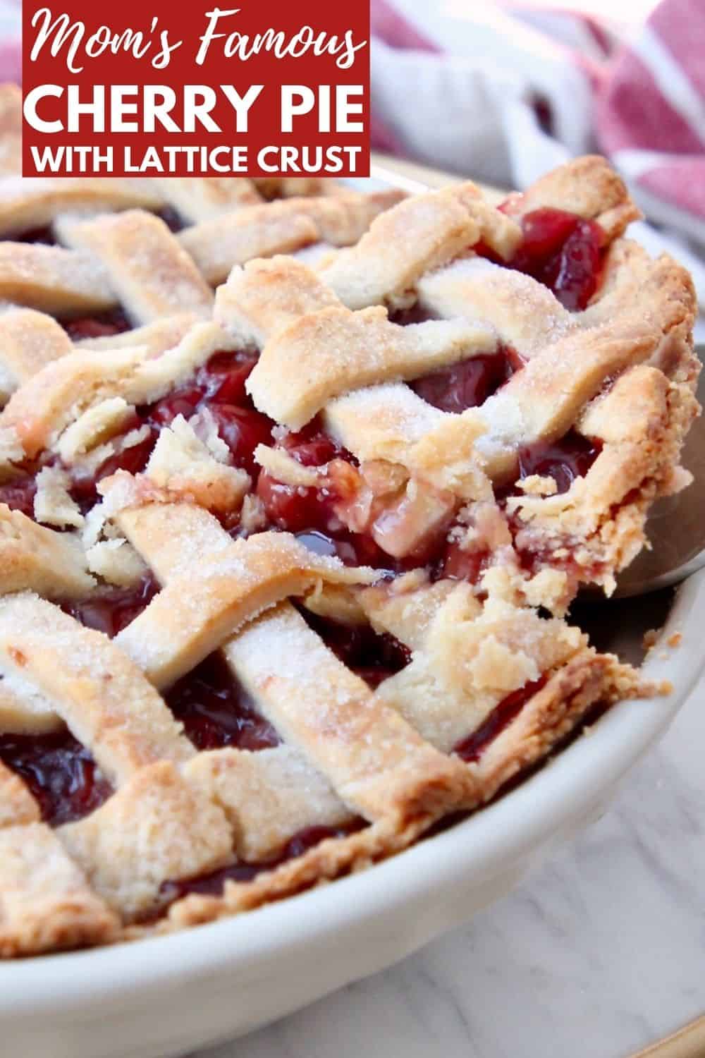 Mom's Famous Homemade Cherry Pie Recipe - WhitneyBond.com