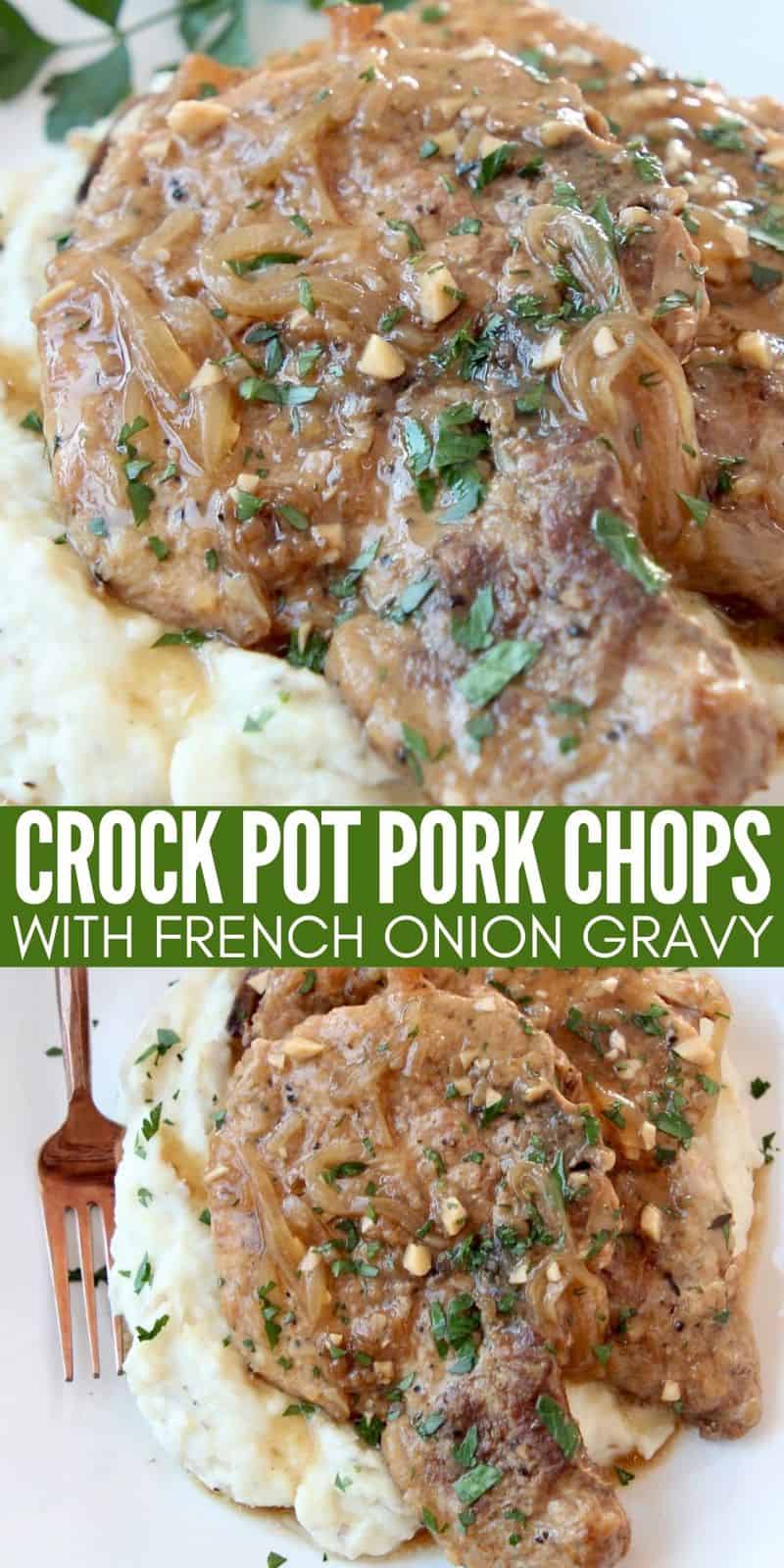 Easy Crock Pot Pork Chops with Gravy