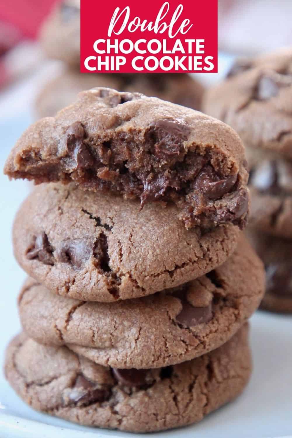 The BEST Chewy Double Chocolate Chip Cookies - WhitneyBond.com