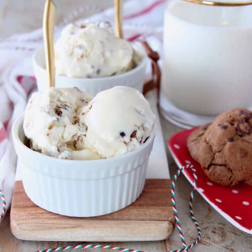 No Churn Milk and Cookies Ice Cream - WhitneyBond.com