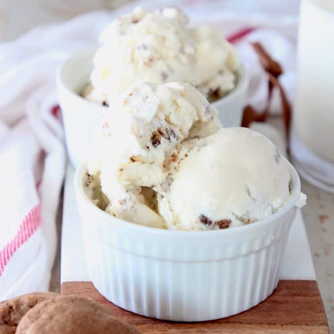 No Churn Milk and Cookies Ice Cream - WhitneyBond.com