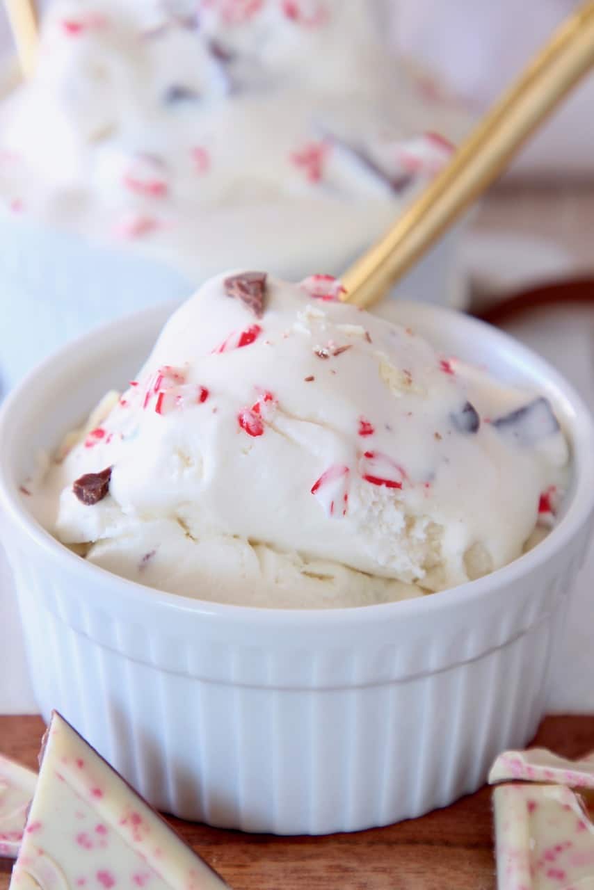 No Churn Peppermint Bark Ice Cream