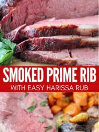 sliced smoked prime rib