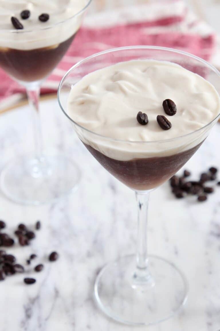 Espresso Martini with Vanilla Whipped Cream
