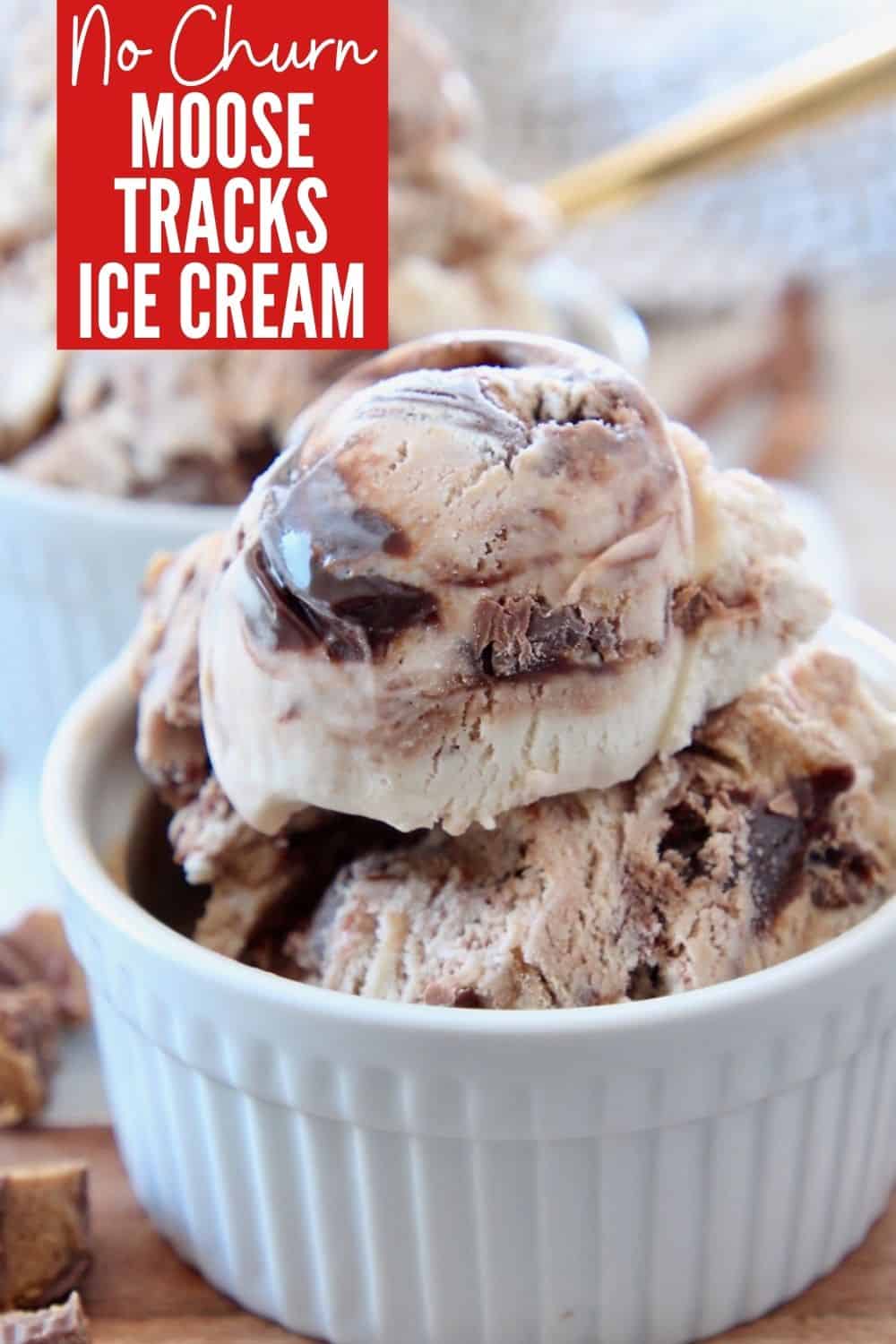 No Churn Moose Tracks Ice Cream Recipe