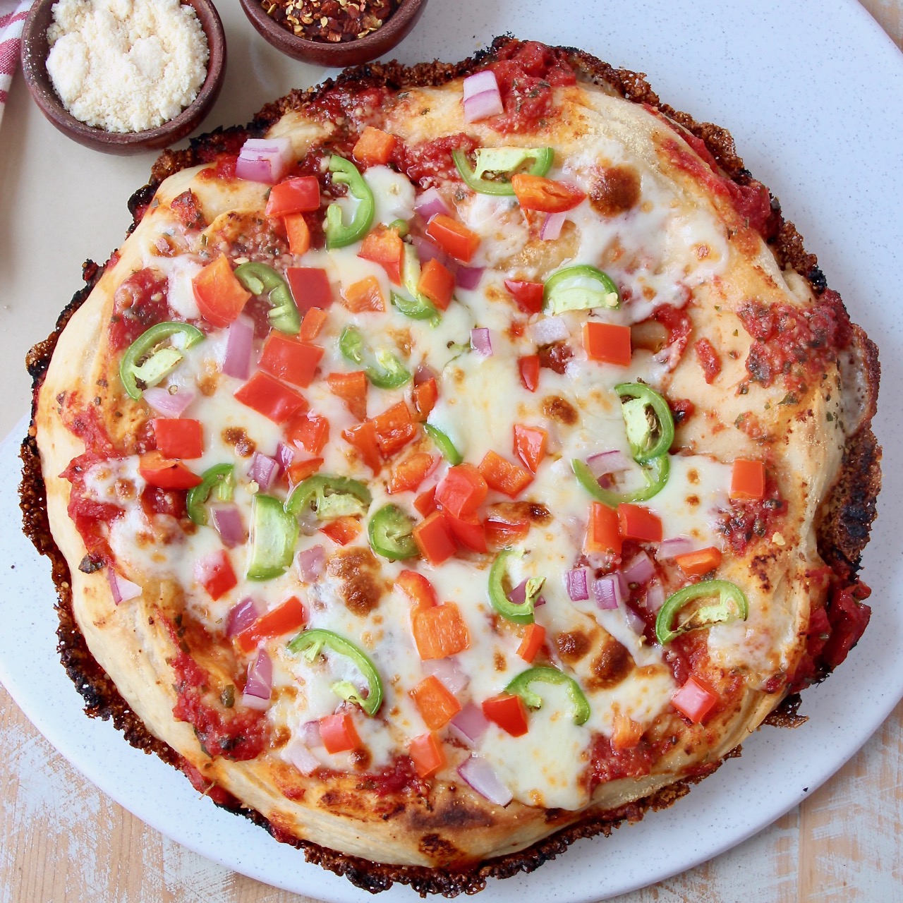 Crispy Cheesy Pan Pizza Recipe