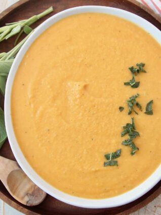 butternut squash pasta sauce in bowl