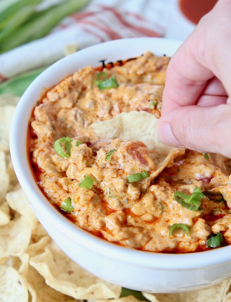 Creamy Buffalo Cheeseburger Dip Recipe - WhitneyBond.com